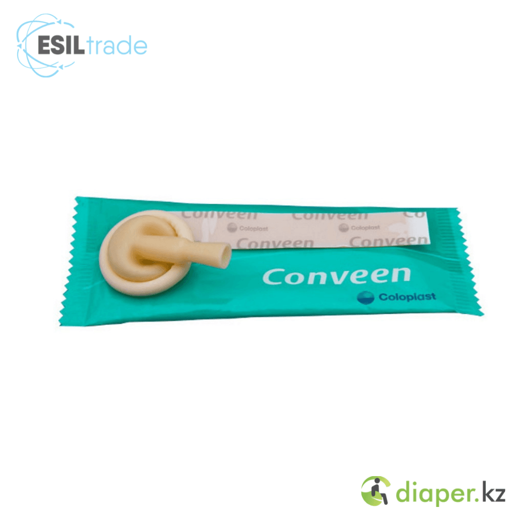 Уропрезерватив Conveen 35 двухкомпонентный с пластырем, латексный