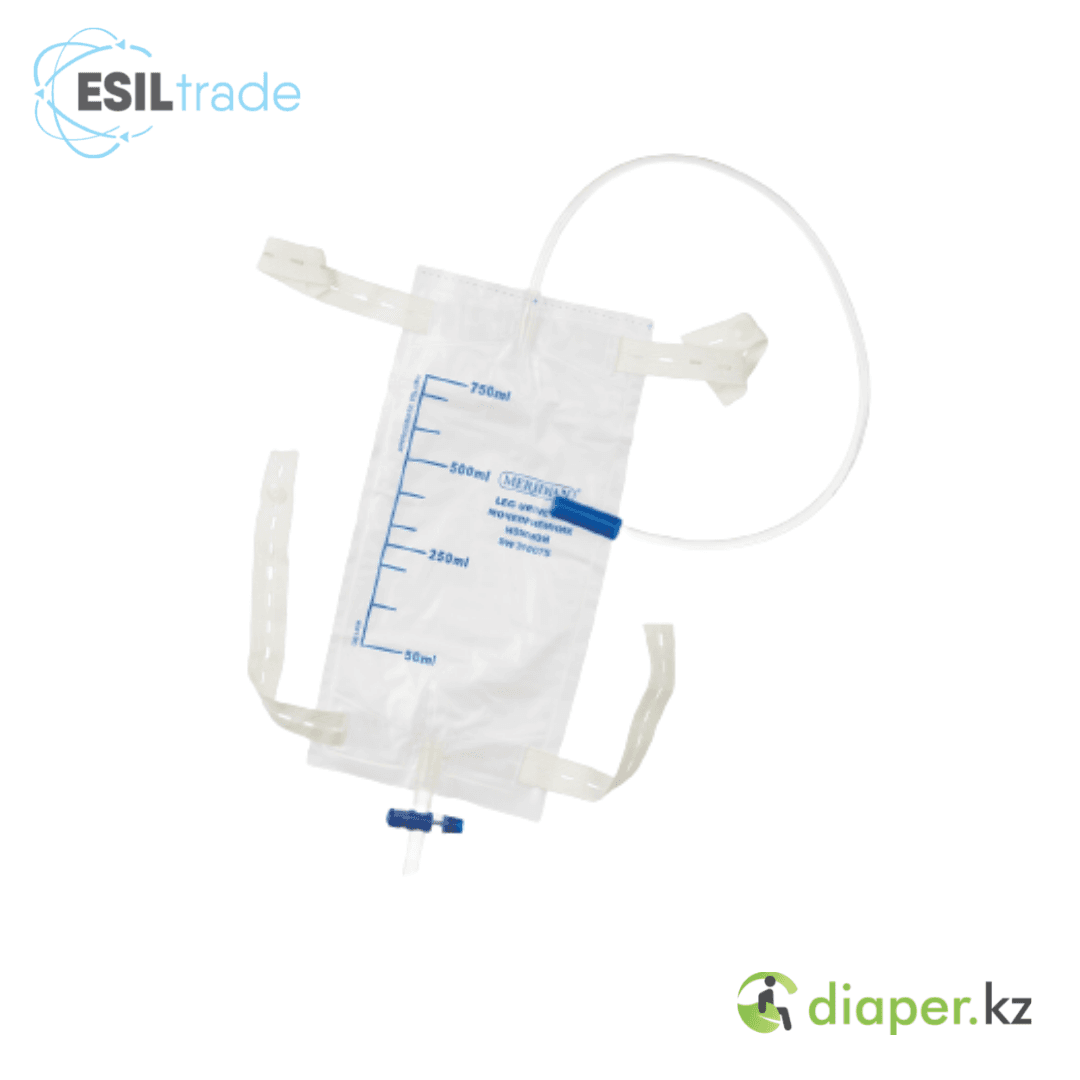 Мочеприемник Meridian DW310075 750 мл, Т-образный клапон, трубка 50 см