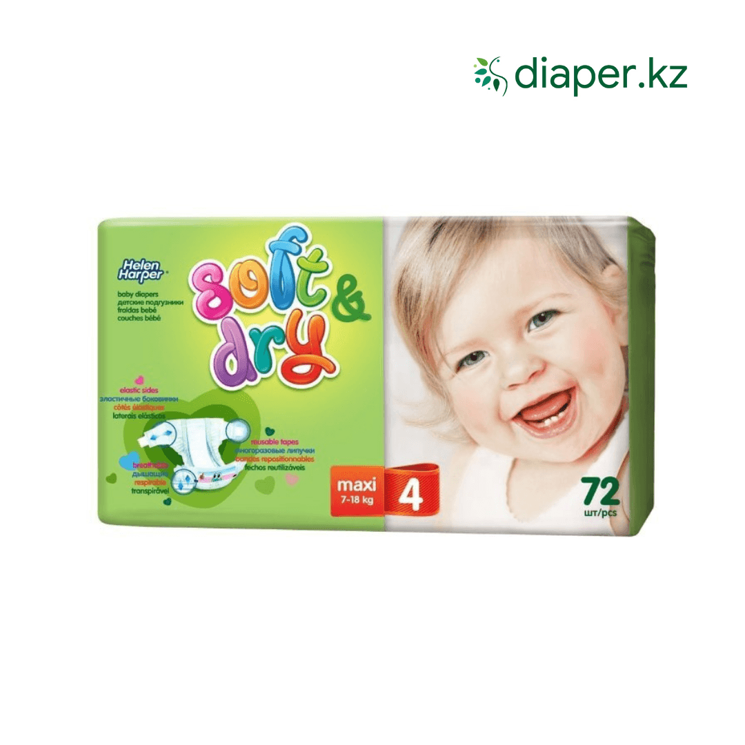 Детские подгузники Helen Harper Soft&Dry Maxi 7-18кг 72
