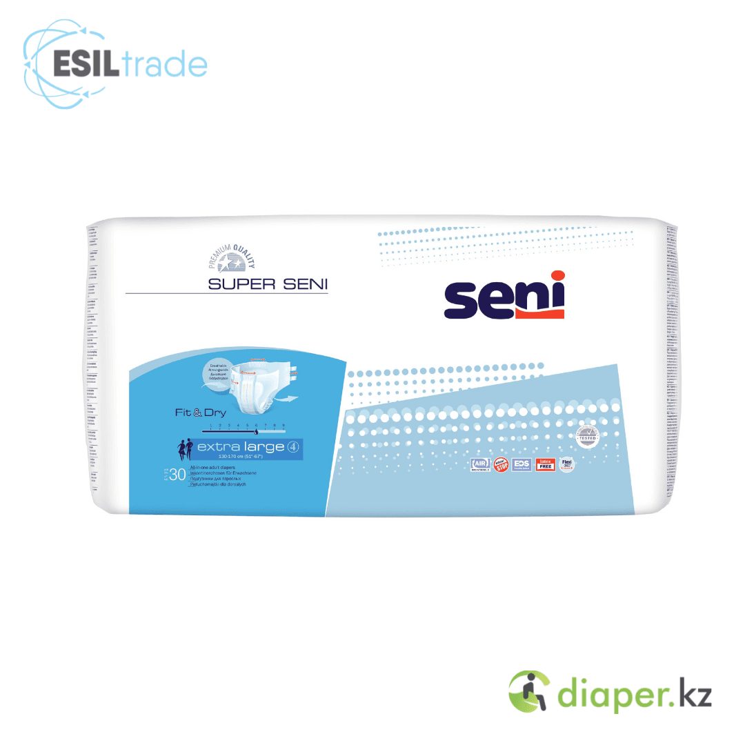 Подгузники для взрослых Super Seni Classic Medium 75-110 см, 30 шт.
