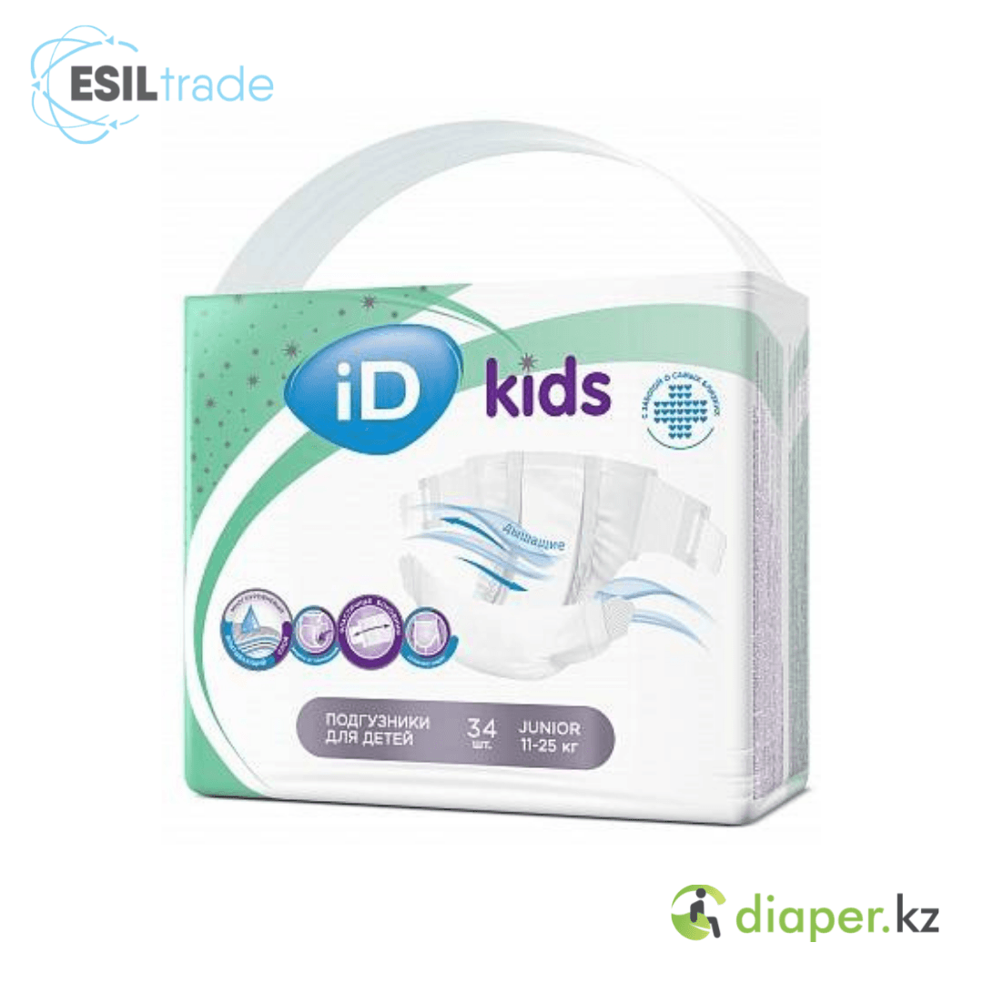 Детские подгузники iD Kids Junior 11-25кг 34