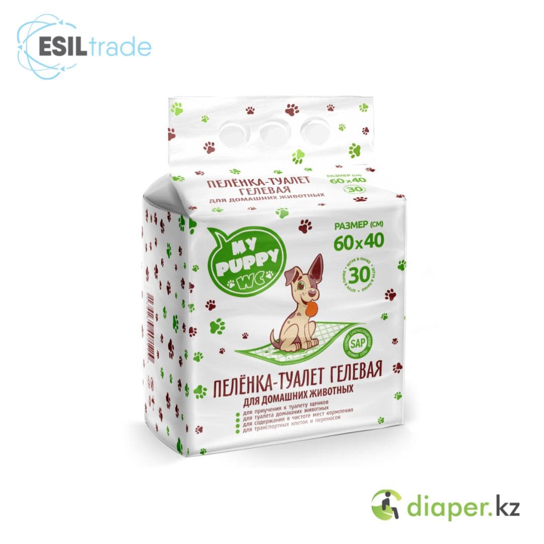 Одноразовая впитывающая пеленка-туалет My Puppy WC 60-40 30