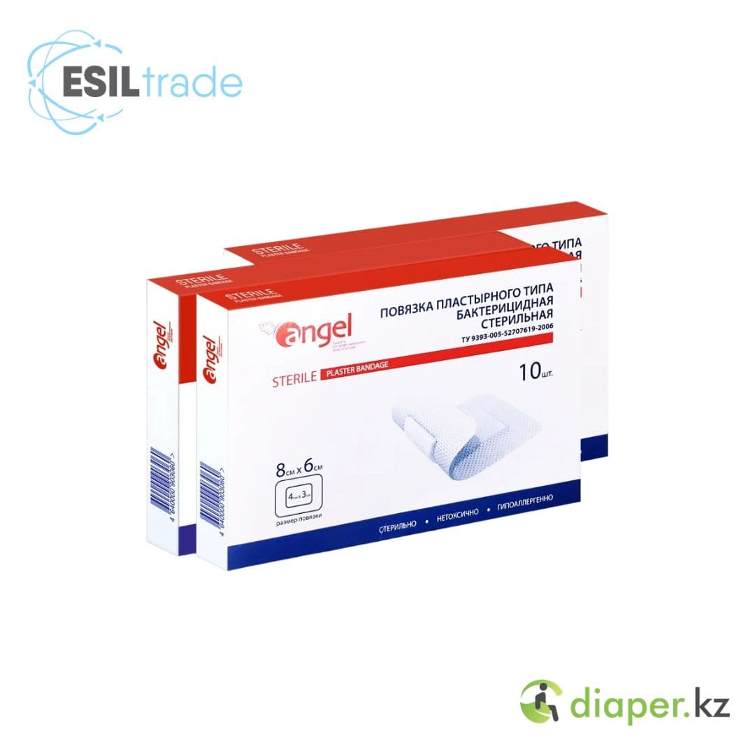 Повязка пластырного типа стерильная размер 6см*8см №10 Evers Life