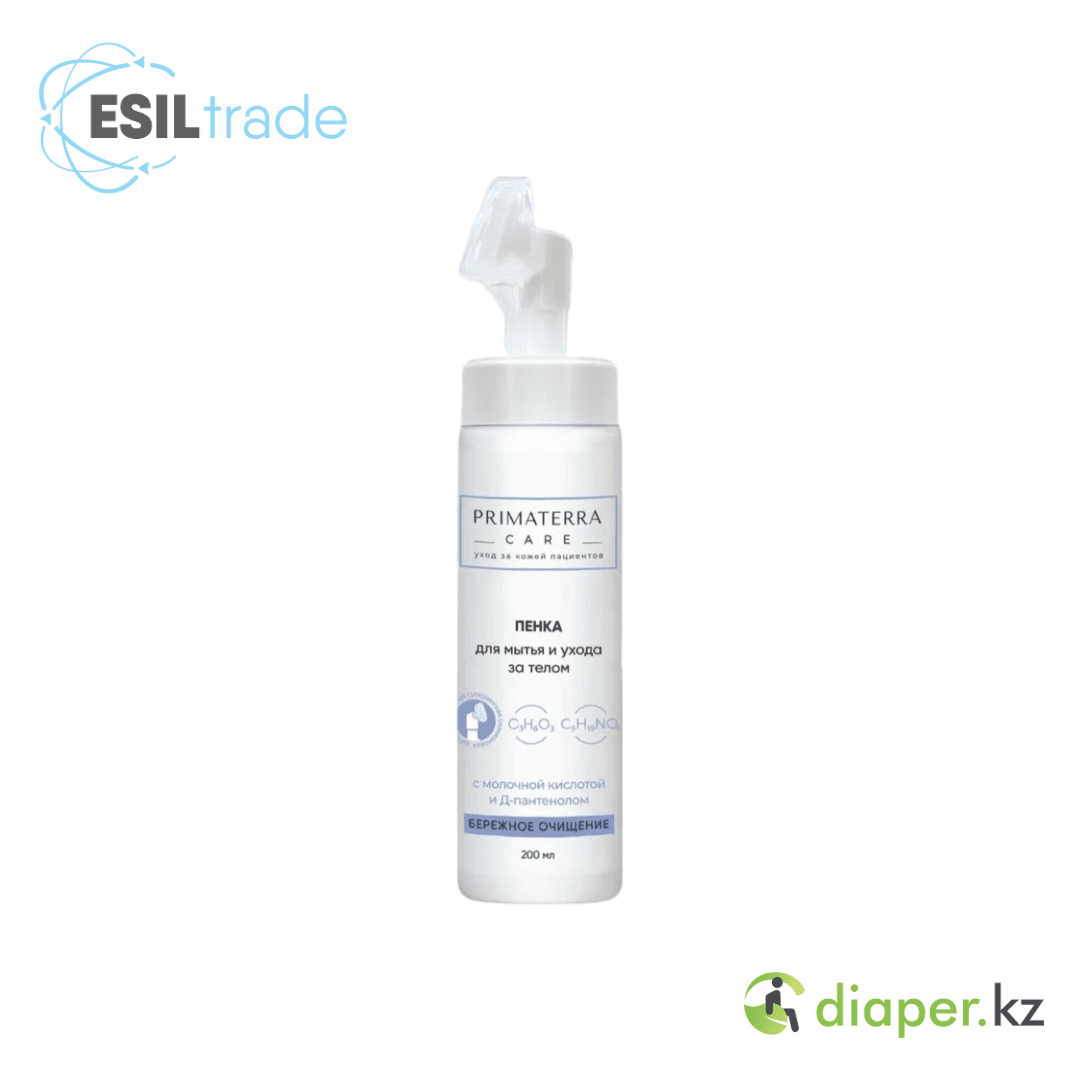 Пенка для мытья и ухода за телом  Primaterra Care 200 мл