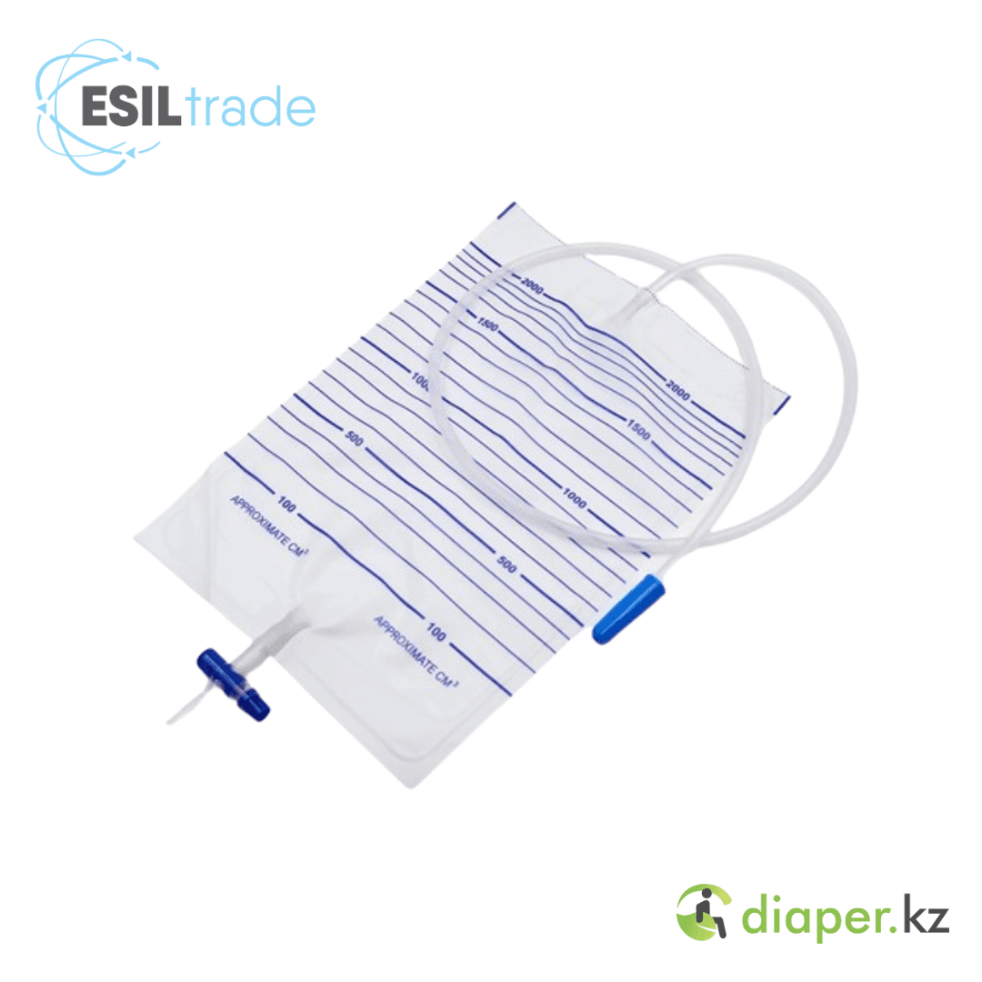 Мочеприемник Urine Bag Wellead 2000 мл выдвижной клапан