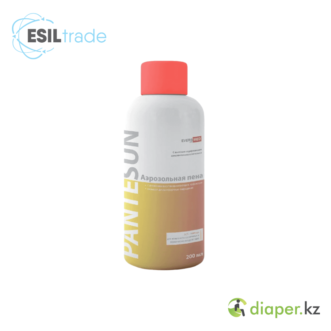 Аэрозольная пена PANTESUN (Пантесан) от ожогов с хитозаном и декспантенолом EVERSMED 200мл