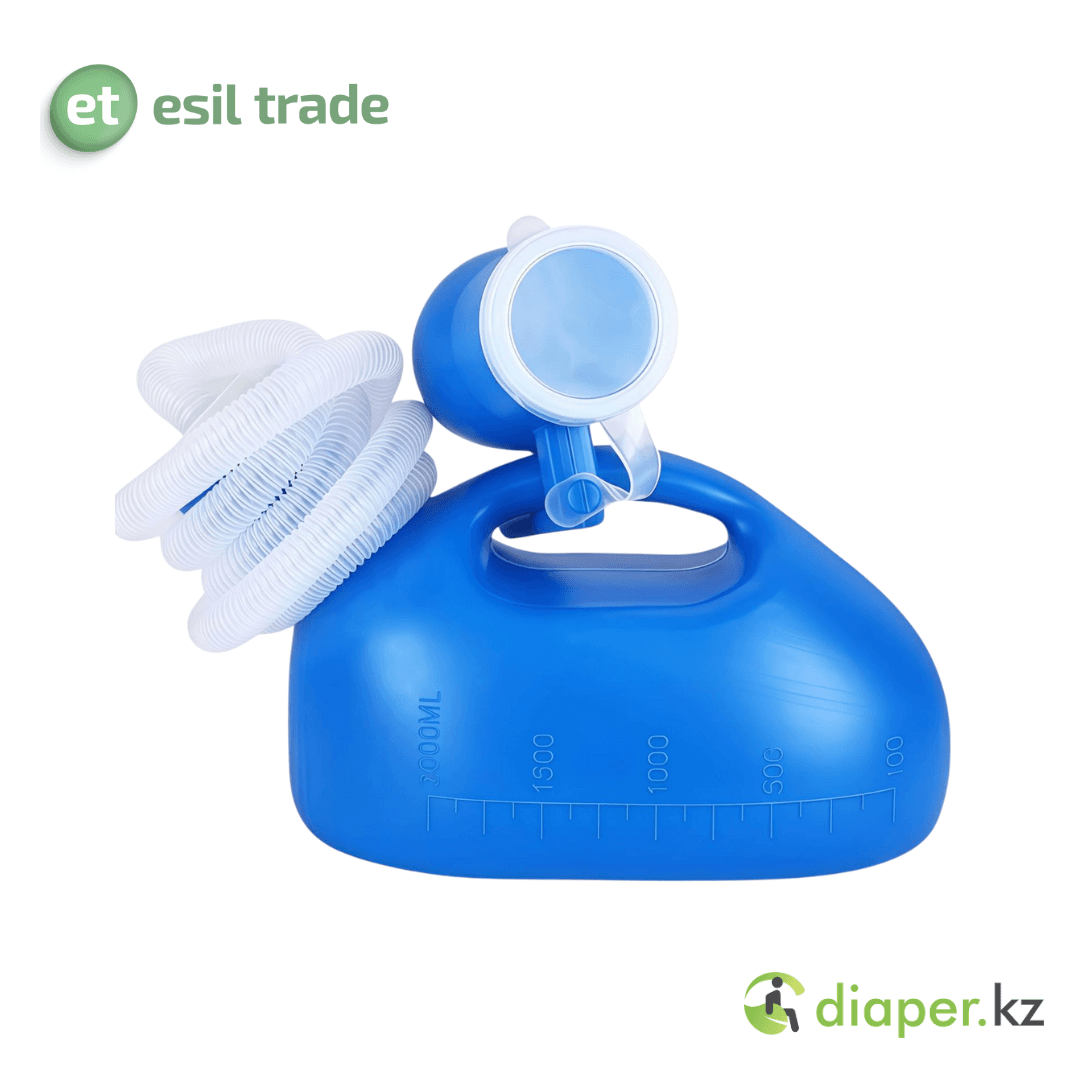 Мочеприемник (типа "утка") Qamqor Care Pot M Blue 2000 ml + Tube 1,6 м