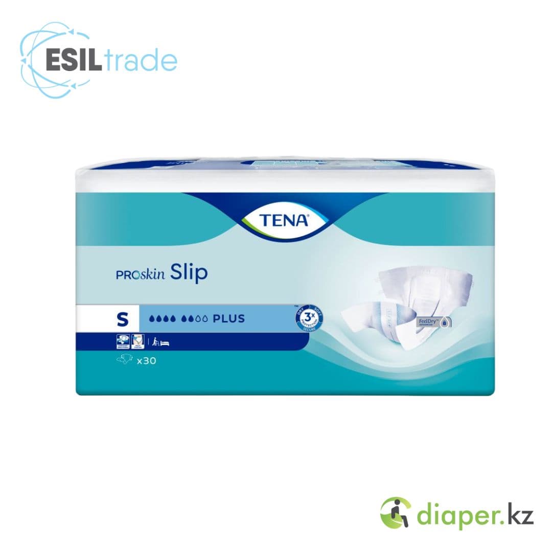 Подгузники для взрослых ТЕNА Slip Plus Proskin S 55-85 см, дыш. 30шт
