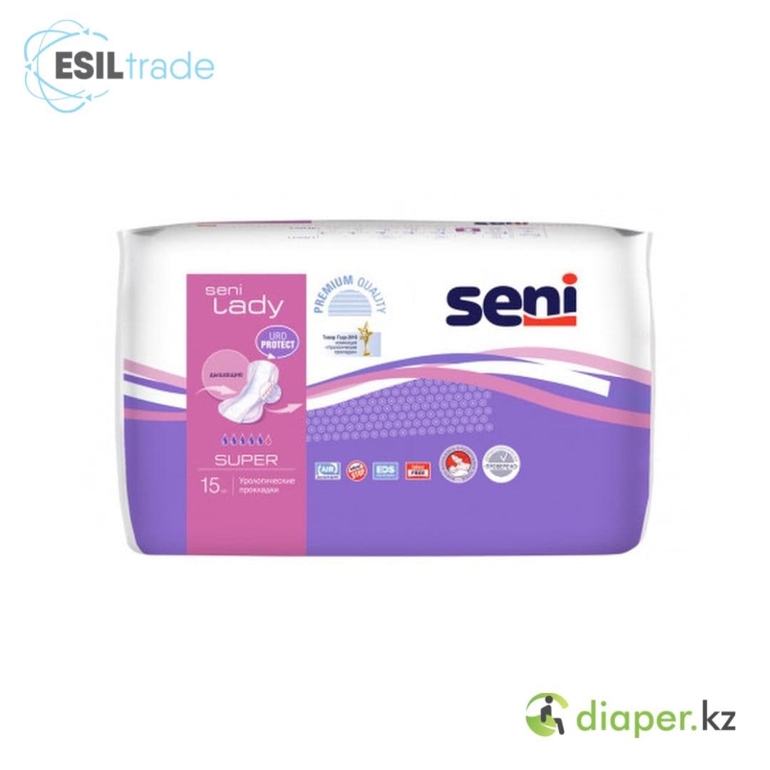 Урологические прокладки Seni Lady Super №15. 5 капель