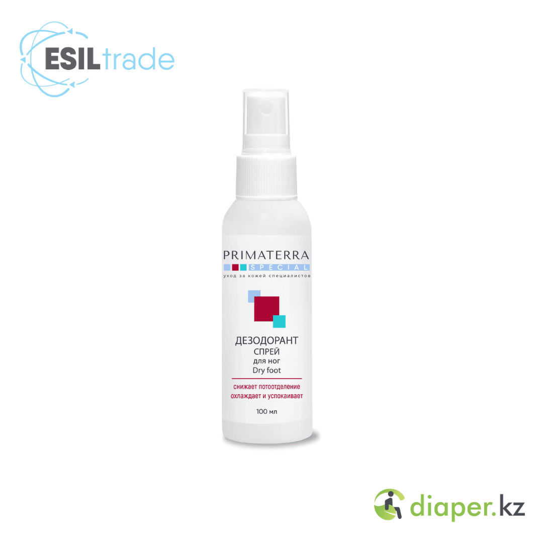 Дезодорант-спрей для ног Dry foot линейки Primaterra Special торгового знака «PRIMATERRA» 100 мл