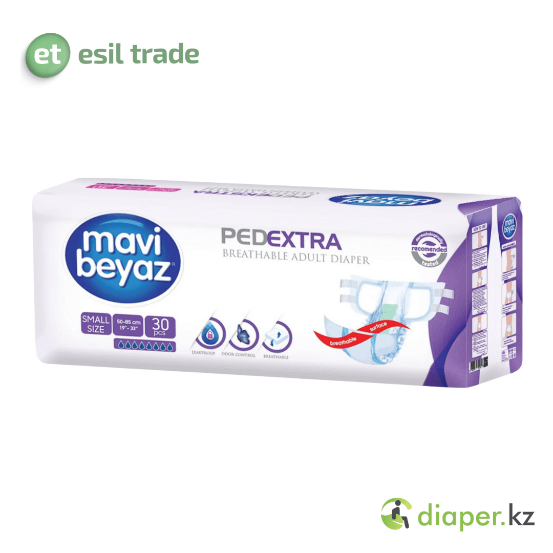 Подгузники для взрослых MAVI BEYAZ  SMALL 30 PCS  8 капель