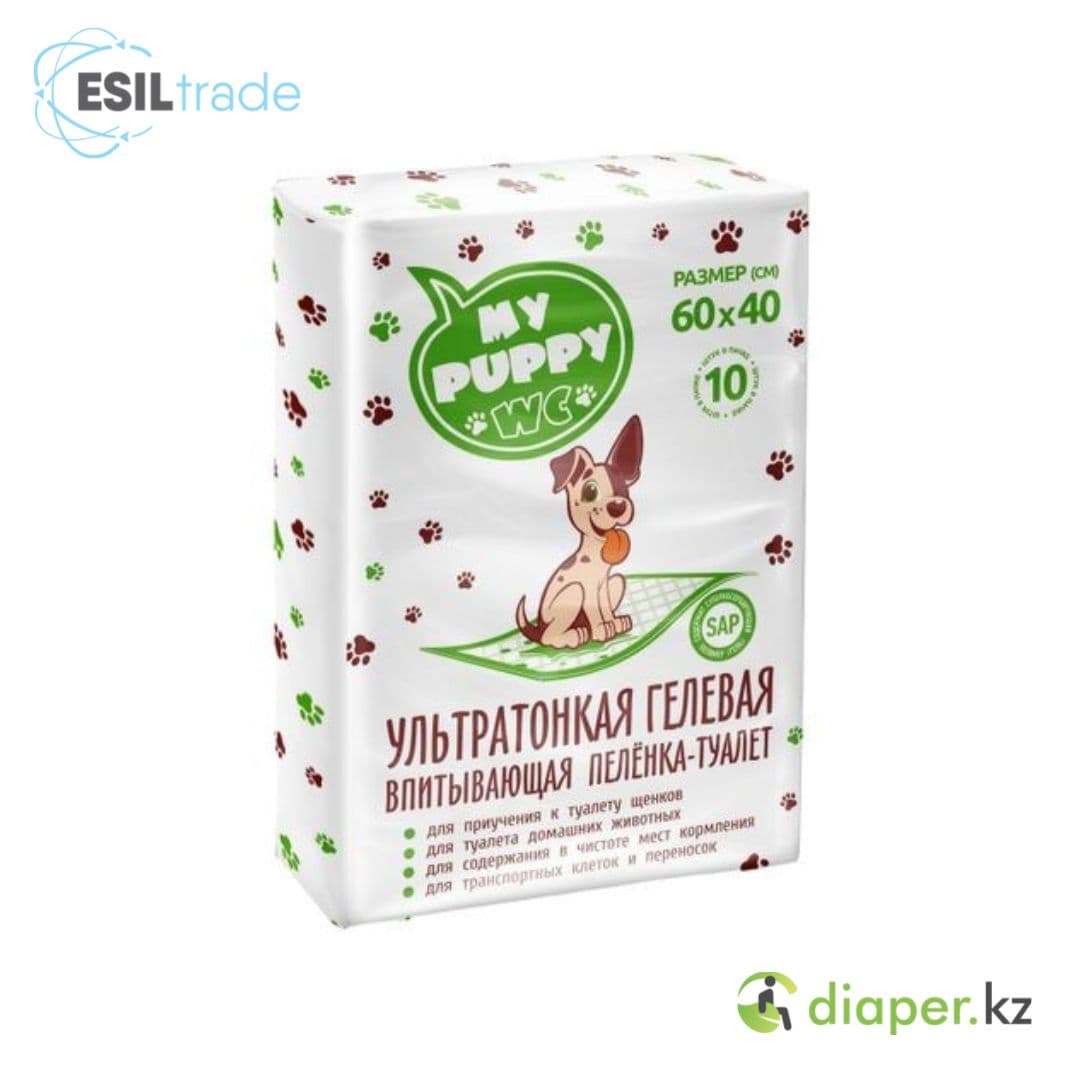 Впитывающая одноразовая пеленка-туалет My Puppy WC 60-40 10