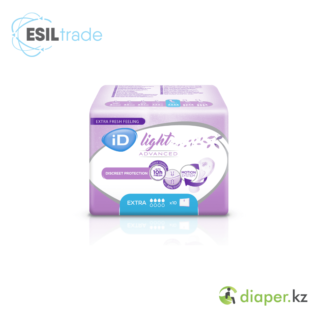 Урологические прокладки iD Light Advanced Extra, 10 штук, 4 капли