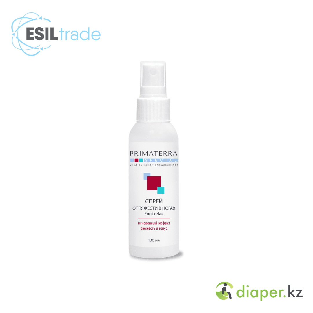 Спрей от тяжести в ногах Foot relax линейки Primaterra Special торгового знака «PRIMATERRA» 100 мл