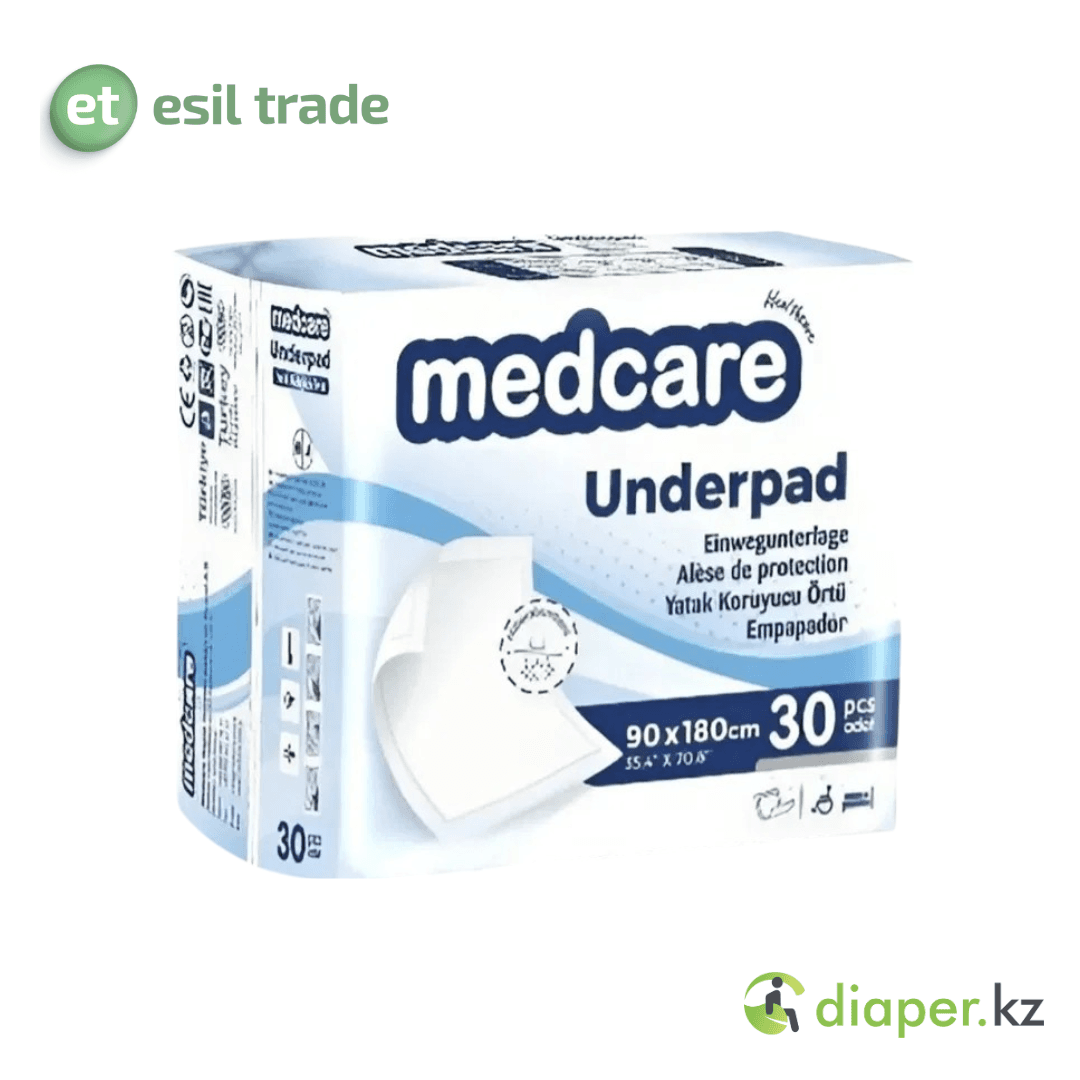 Впитывающие одноразовые пеленки Medcare 90*180 30 30 PCS